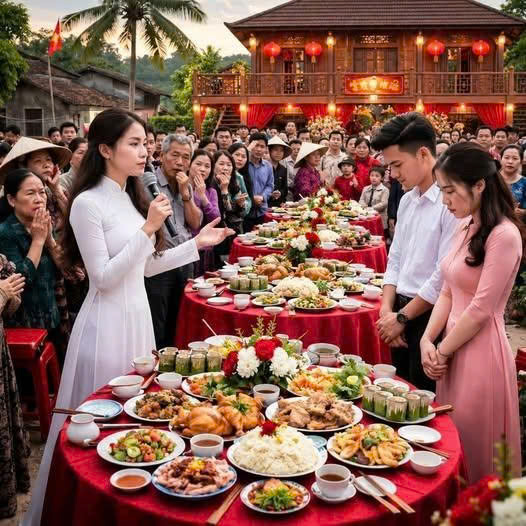 Biết chồng có người phụ nữ khác, vợ đặt 20 mâm cỗ mời họ hàng, làng xóm đến để tuyên bố một việc s//ốc